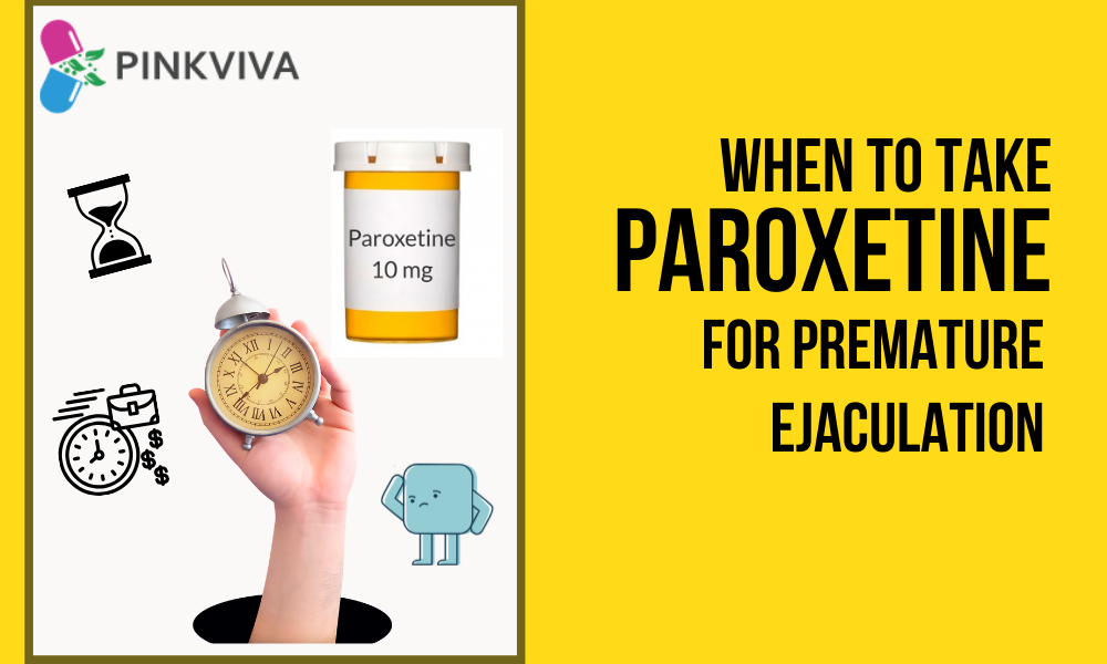 When to take Paroxetine for premature ejaculation.